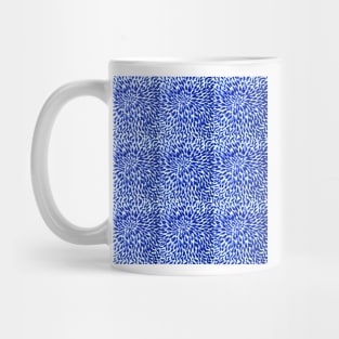 Blue Deconstructed Daisies Mug